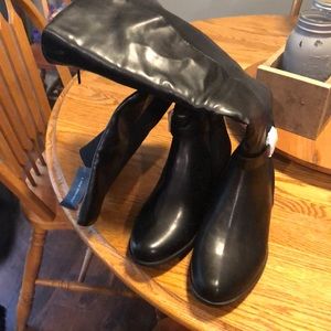 Lame Bryant wide calf boots